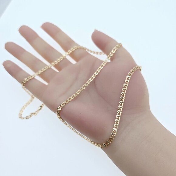 "Chunky Rose Gold Chain Necklace for Bold Statement Look, 19.7 Inch, XPNL0079 - Picture 12 of 12